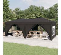 Vidaxl Tente De Réception Pliable Avec Parois Anthracite 3x6 M
