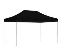 vidaXL Tente de réception pliable escamotable noire 440 x 292 x 315 cm