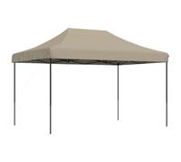 Vidaxl Tente De Réception Pliable Escamotable Taupe 410x279x315 Cm