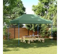Tente de Réception Pliable, Tissu Oxford avec Revêtement PVC, Design Pop-Up, Chapiteau de Jardin Exterieur, Tonnelle Pliante, pour Mariages, Fêtes, Festivals, Couleur Verte, 410x279x315 cm