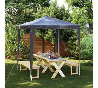 Tente de Réception Professionnelle 2x2 m Anthracite Tonnelle Belvédère vidaXL