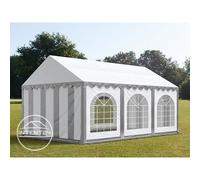 TOOLPORT Tente de réception 3x6m PVC 500 g/m² gris imperméable