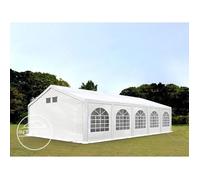 TOOLPORT Tente de réception 5x10m PE 550 blanc imperméable - 92104