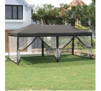 Tente de réception - UMR - pliable - avec parois - Anthracite - 3x6 m