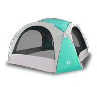 Tente de réception Verte imperméable en Polyester 185T avec revêtement PU 455x455x240 cm légère Pliable avec Sac de Transport idéale pour Camping, fêtes et Protection Contre Insectes