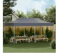 vidaXL Tente de réception pliable 3 x 6 m Anthracite Acier Oxford 600D imperméable