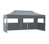 vidaXL Tente de réception pliable avec parois 3 x 6 m Anthracite 44966