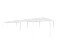 vidaXL Tente de réception 3x12 m PE résistant aux UV Cadre en acier Couleur blanche