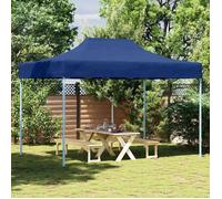 vidaXL Tente de réception Pliable professionnelle 3x4 m Acier Bleu