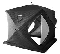 Tente de sauna d'extérieur : tente de pêche isolée toutes saisons avec cheminée, design robuste, installation facile, idéale pour le camping et la pêche sur neige