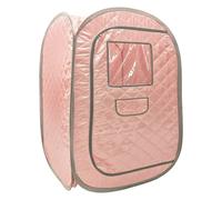 Tente de Sauna portative, Spa Pliable for Tout Le Corps for Une Personne for la thérapie détox sans Vapeur de Sauna pour la détente(Pink-No Steamer)