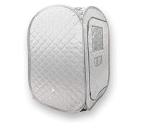 Tente de Sauna portative, Spa Pliable for Tout Le Corps for Une Personne for la thérapie détox sans Vapeur de Sauna pour la détente(Gray-No Steamer)