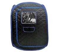 Tente de Sauna portative, Spa Pliable for Tout Le Corps for Une Personne for la thérapie détox sans Vapeur de Sauna pour la détente(Black-No Steamer)