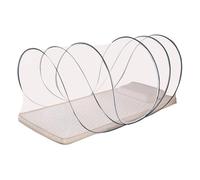 Tente de sommeil pliable en maille, filet de voyage portable pour une personne, filet d'écran pour lit, couchage extérieur et utilisation en intérieur, 90 x 90 x 190 cm, protection transparente pour