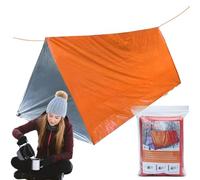 Tente de survie - Abri thermique réfléchissant pour 2 personnes | Sac de couchage léger et imperméable | Équipement de sauvetage toutes saisons pour le camping, la randonnée, l'alpinisme, hommes