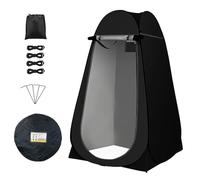 Tente de toilette pop-up - Abri de douche portable étanche pour l'extérieur - Avec toilettes pliables et sac poubelle - Convient pour le camping, la randonnée, la pêche, la plage et les pique-niques