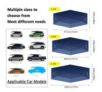 Tente De Toit De Voiture EntièRement Automatique,Housse De Tente Mobile PliéE,Auvent De Protection Automobile,Protection UV,pour Une Protection Optimale du VéHicule (Silver Gray, 5.2m/204'')