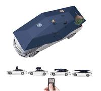 Tente De Toit De Voiture EntièRement Automatique,Parapluie De Voiture Portable,Isolation Thermique ExtéRieure,pour La Protection ExtéRieure des Voitures (Navy Blue, 5.2m/204'')
