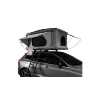 Tente de Toit Grise pour Voiture, 4x4,Van Camping- 2 à 3 Personnes -Coque Rigide & Ouverture Pop Up 3/15sec -Matelas Intégré 55mm Echelle Téléscopique [Filet de Stockage & Lampe Torche GRATUITS]