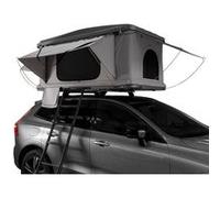 MonsterShop Tente de toit grise voiture/4x4/van 2-3 pers Coque rigide Pop-up 3/15s Matelas 55mm