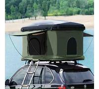 Tente de toit pliable automatique, coque rigide pour SUV, pick-up tout-terrain, peut accueillir 1 à 2 personnes, idéale pour le camping et les aventures en plein air