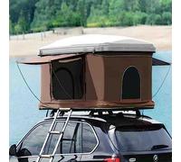 Tente de toit pliable automatique, coque rigide pour SUV, pick-up tout-terrain, peut accueillir 1 à 2 personnes, idéale pour le camping et les aventures en plein air
