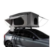 MonsterShop Tente de toit grise voiture/4x4/van 2-3 pers Coque rigide Pop-up 3/15s Matelas 55mm