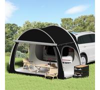 Tente de Toit pour Voiture,Auvent Fourgon Noire D'extérieur avec Design à Trois Portes,Tente de Camping pour 2 à 3 Personnes,Étanche et Résistante Aux UV Tente Voiture pour Divers Modèles SUV EU-QCZP