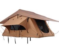 Tente de toit SucceBuy avec coque dure, tente de toit Naturnest avec coque dure pour 2-3 personnes, tente de toit pliable avec coque dure, parfaite pour Jeep, SUV, Van et Pickup.