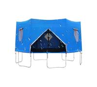 Tente de trampoline - Grande housse de pluie pour trampoline, pare-soleil, tente de 2025 | Abri imperméable et coupe-vent, protection respirante et résistante aux UV pour aire de jeux en plein