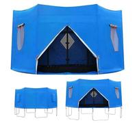 Tente de trampoline, housse d'ombrage en tissu Oxford imperméable, tente de trampoline de 6 pieds, 8 pieds, 10 pieds, 12 pieds, 14 pieds, 15 pieds, housse de trampoline coupe-vent et soleil 10-8ft