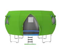 Tente De Trampoline Ronde - Auvent Pour , Pare-soleil Extérieur | Couche Professionnelle De Protection Contre Les Intempéries En Tissu Oxford, Tapis De Saut Circulaire Universel, Boîtier De Toi