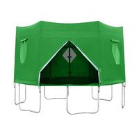 Tente de trampoline - Toit résistant aux UV - Housse de saut résistante aux intempéries - Accessoire d' flexible - Protection solaire extérieure pour trampoline avec six grands