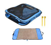 Tente de Transport Pliable et Souple pour Animaux domestiques avec Clip de Ceinture de s é curit inf é Rieur et piquets de Sol pour Voyage Voiture Utilisation en ext é Rieur Bleu 2