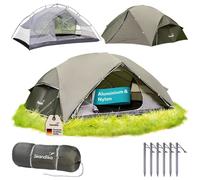 Tente de trekking Vatn - 2 personnes - Dôme - Ultralégère 3,1 kg - Montage rapide - Armature aluminium - Randonnée cyclo