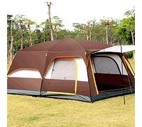 Tente de Tunnel Familial Grande Tente de dôme avec des Compartiments de Couchage Vestibule de randonnée de Camping pour la Famille, Le Festival, l'alpinisme Hello