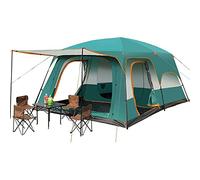 Tente de Tunnel Familial Grande Tente de dôme avec des Compartiments de Couchage Vestibule de randonnée de Camping pour la Famille, Le Festival, l'alpinisme Hello