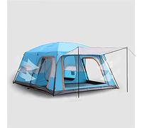 Tente de Tunnel Familial Grande Tente de dôme avec des Compartiments de Couchage Vestibule de randonnée de Camping pour la Famille, Le Festival, l'alpinisme Hello