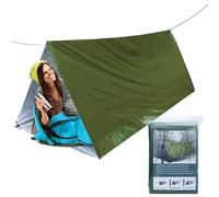 Tente de vie, abri de survie en tube - Tente de vie d'abri de survie - Légère à l'épreuve du vent et de l'eau en toile de sac thermique pour activités de plein air