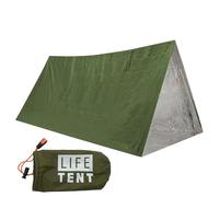 Tente de vie toutes saisons - Tente de survie | Lot de 2 sacs de survie thermiques portables | Équipement d'abri tornade avec protection extrême pour le camping, la randonnée, les urgences, la