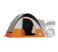 Tente de voiture 4 personnes gris et orange imperméable Noir G