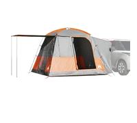 vidaXL Tente de voiture 4 personnes imperméable gris et orange