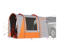 vidaXL Tente de voiture 4 personnes gris et orange imperméable, tente, tente de jardin, abri d'extérieur, tente de camping, 4009499