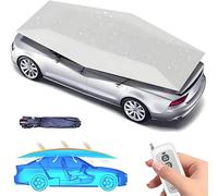 Tente de Voiture entièrement Automatique, Amovible, Pliable et électrique, Pare-Soleil pour Voiture, pour Tente extérieure, télécommande Automatique,Silver-4.5m
