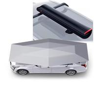 Tente de voiture entièrement automatique avec barre à bagages et télécommande - Carport pliable amovible pour plus de protection et de commodité