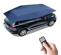 Tente de voiture entièrement automatique, couverture de parapluie portable, abri d'auto mobile plié, auvent de protection automobile, pare-soleil, abris coupe-vent, parasol extérieur,Blue-4.2m