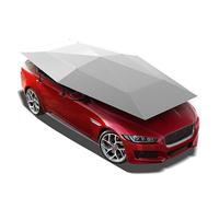 Tente de voiture entièrement automatique, couverture de parapluie portable, abri d'auto mobile plié, auvent de protection automobile, pare-soleil, abris coupe-vent, parasol extérieur,Silver-4.5m
