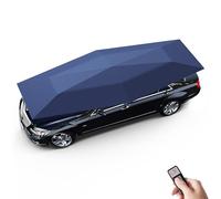 Tente De Voiture EntièRement Automatique,Parapluie De Voiture Pliable Automatique TéLéCommandé,pour Un Transport Et Une Installation Faciles,Protection Solaire sur Le Toit (Navy Blue, 5.2m/204'')