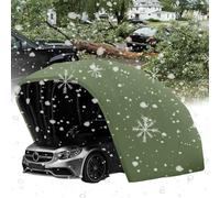 Tente de voiture pliable rétractable robuste en acier inoxydable anti-neige et imperméable pour garage 5,9 x 2,7 x 2,45 m