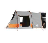 Tente de voiture pour 2 personnes, gris et orange, imperméable, cadre de tonnelle pour le camping et les aventures en plein air, polyester 185T avec revêtement PU, légère et durable